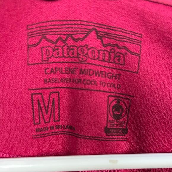 Patagonia Capilene Mid Weight Hot Pink Active Top size M - Picture 3 of 8